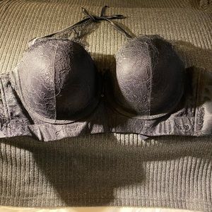 Ashley Graham black Halter Bra